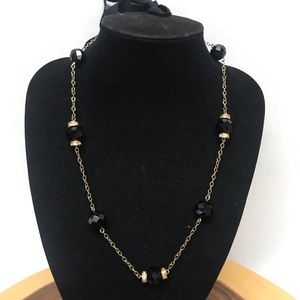 J Crew Baubles Ribbon Tie Necklace